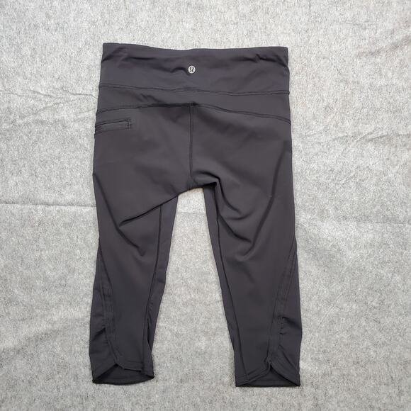 Lululemon Leggings Womens 6 Black Run Workout Gym 17" Athletic Stretch - Picture 6 of 9